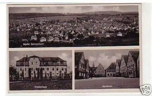 21817 Mehrbild Ak Markt Schnaittach Krankenhaus 1943