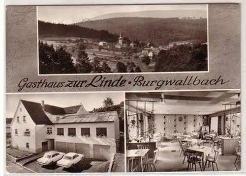 29788 Mehrbild Ak Burgwallbach Gasthaus zur Linde 1972