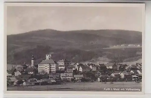 32332 Foto Ak Furth i. Wald mit Voithenberg um 1940