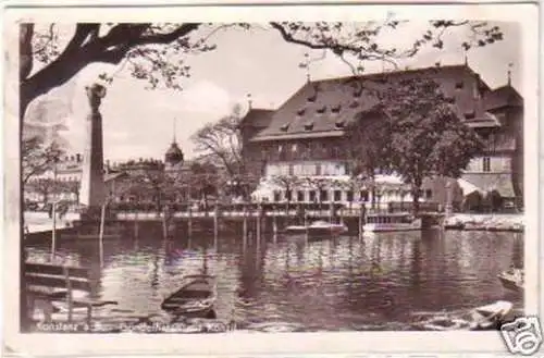 16913 Ak Konstanz a.B. Gondelhafen mit Konzil 1941