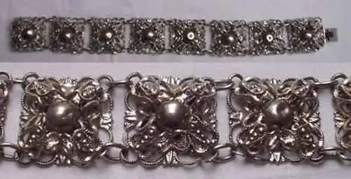 Filgranes Armband aus Metall älterer Modeschmuck