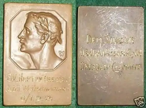 Bronze Medaille Schwimm Verein "Neptun" Dresden 1924