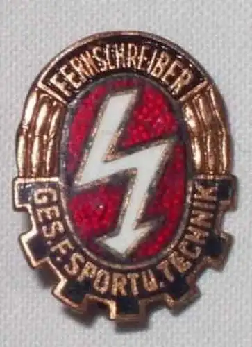 DDR Abzeichen GST Fernschreib Leistungsabzeichen Bronze