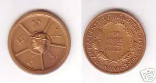 Medaille Industrie/ Handelskammer zu Halberstadt um 1930