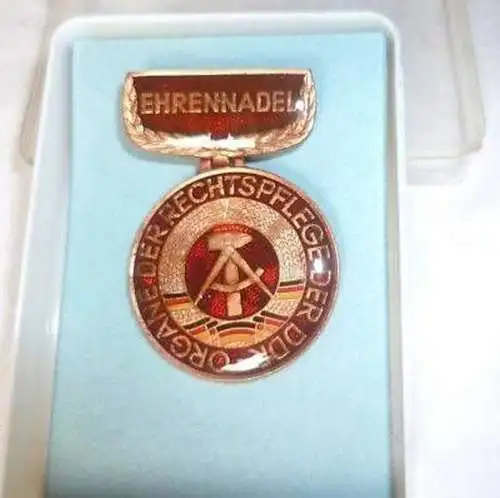 DDR Orden Ehrennadel Organe der Rechtspflege Bronze