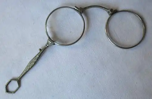 antikes Lorgnette / Lorgnon, Klappbrille Art Déco um 1920 (157474)