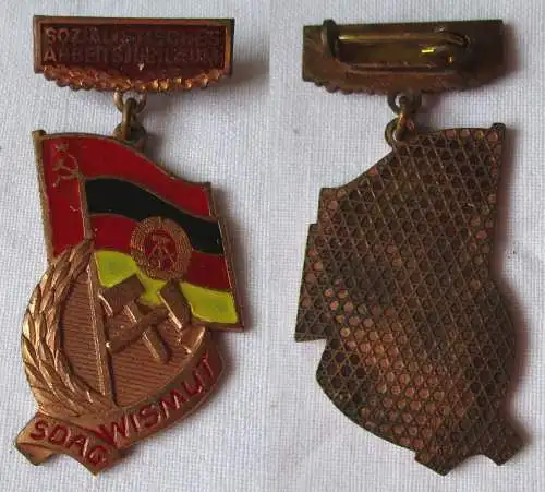 DDR Abzeichen SDAG Wismut Sozialistisches Arbeitsjubiläum Bronze im Etui /104734