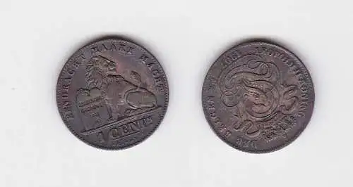 1 Centimes Kupfer Münze Belgien 1907 (130723)