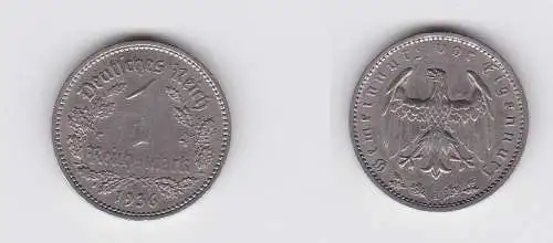 1 Mark Nickel Münze III.Reich 1936 A Jäger Nr. 354 (133229)