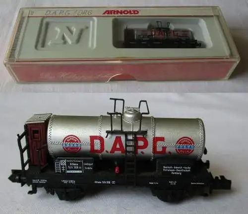 Arnold 4527 Kesselwagen D.A.P.G. mit Bremserhaus der DRG Spur N OVP (152245)