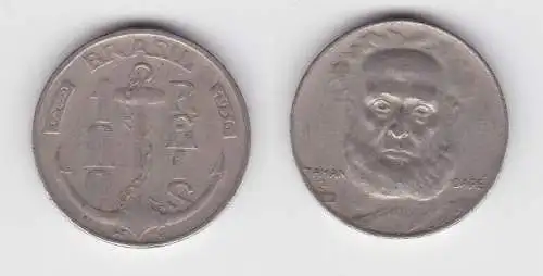 100 Reis Kupfer Nickel Münze Brasilien 1936 Taman Dare, Anker (136261)