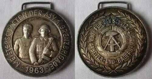 DDR Medaille Meisterschaften der ASV Armeesport 1. Grenzbrigade 1963 (131558)