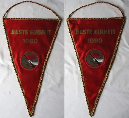 1x DDR Wimpel Kampfgruppe der Arbeiterklasse - Beste Einheit 1980 (133720)