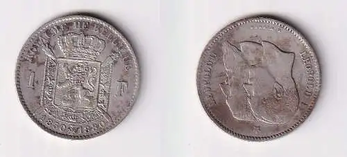 1 Franc Silber Münze Belgien LeopoldI und Leopold II 1830-1880 (103135)