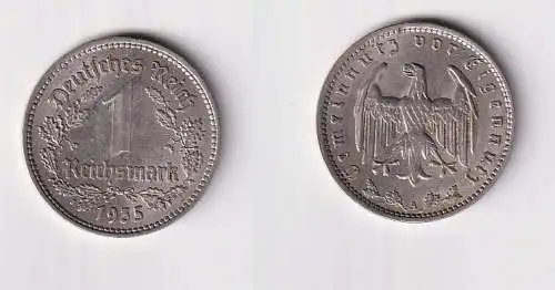 1 Mark Nickel Münze 3. Reich 1935 A, Jäger 354 (109564)