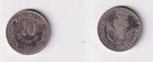 10 Centavos Silber Münze Mexiko 1905 f.ss (105009)