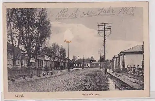 62960 Ak Kowel. Ukraine. Bahnhofstraße 1917