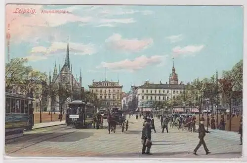 94938 Ak Leipzig Augustusplatz 1908