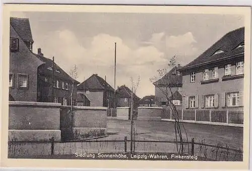 83427 Ak Siedlung Sonnenhöhe, Leipzig-Wahren, Finkensteig um 1930