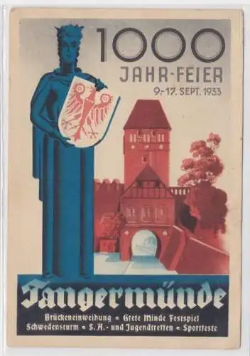 90512 Ak 1000 Jahr Feier Tangermünde 1933