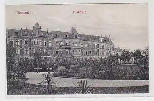 66128 Ak Dessau Funkplatz 1909