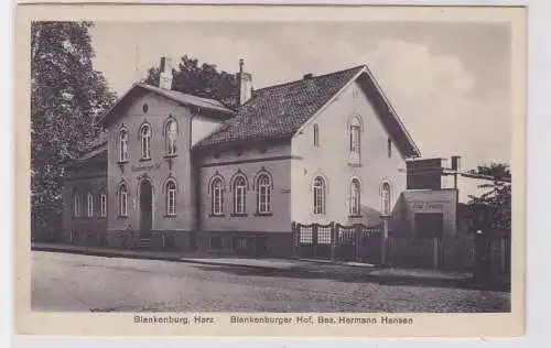 84678 Ak Blankenburg Harz Blankenburger Hof um 1930