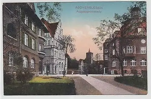 64846 Ak Aschersleben Augustapromenade um 1910