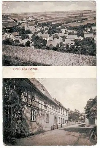 62983 Mehrbild Ak Gruß aus Gonna Gasthof 1934