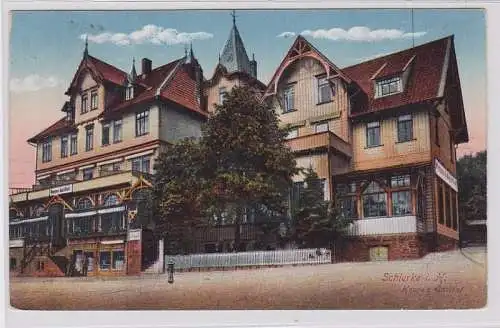 81897 AK Schierke im Harz - Hoppe's Gasthof Gesamtansicht 1932