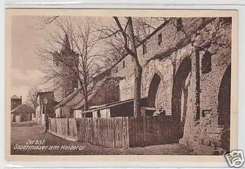 34742 Ak Zerbst Stadtmauer am Heidetor um 1930