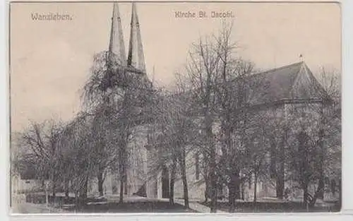 56134 Ak Wanzleben Kirche St. Jacobi um 1910