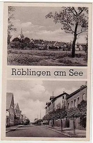 21200 Mehrbild-Ak Röblingen am See 1956