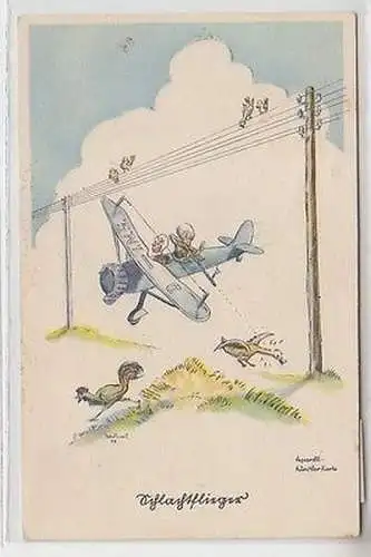 30379 Flieger Humor Ak "Der Schlachtflieger" um 1935