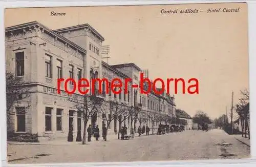 83205 Ak Zemun Ungarn Hotel Zentral um 1915