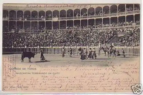 25166 Ak Spanien große Stierkampfarena 1902