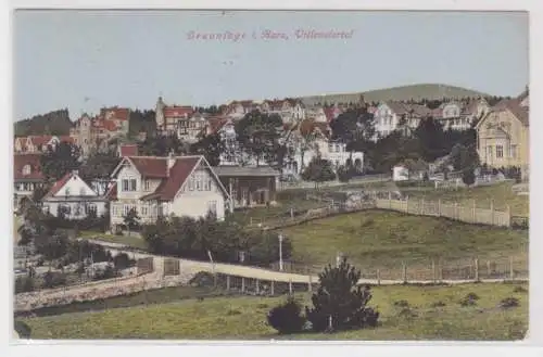 95419 Ak Braunlage im Oberharz - Villenviertel 1919