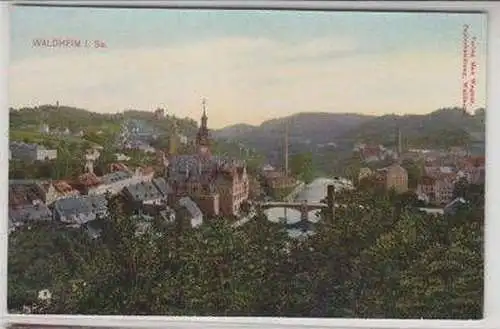 50151 Ak Waldheim in Sachsen Gesamtansicht um 1920