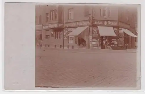98235 Foto Ak Leipzig 'Drogerie' Carl Gröllmann Nostitz Wallwitzstraße 1913