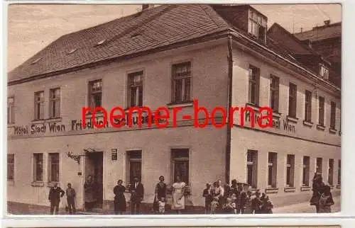 80996 Ak Johanngeorgenstadt Hotel Stadt Wien Friedrich Schubert 1925