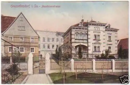 23792 Ak Grosröhsdorf in Sa. Maschinenstrasse 1911