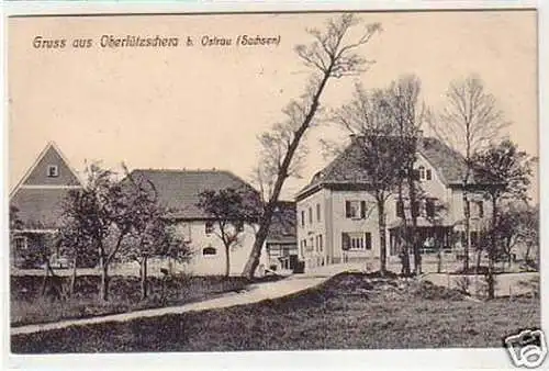 32703 Ak Gruß aus Oberlützschera bei Ostrau um 1910