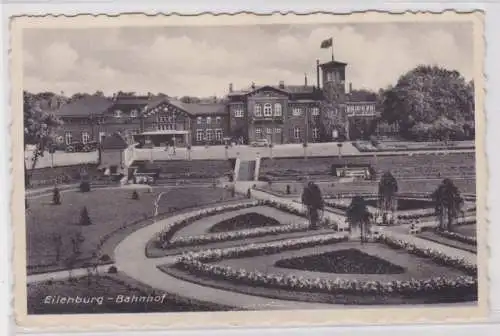 96467 Ak Eilenburg Bahnhof um 1940