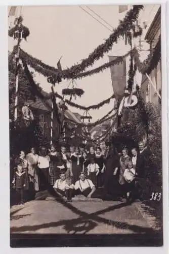 98305 Foto Ak Rosswein in Sachsen Festumzug 5.6.1932