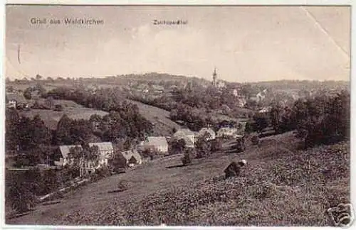 06228 Ak Gruß aus Waldkirchen im Zschopautal 1911