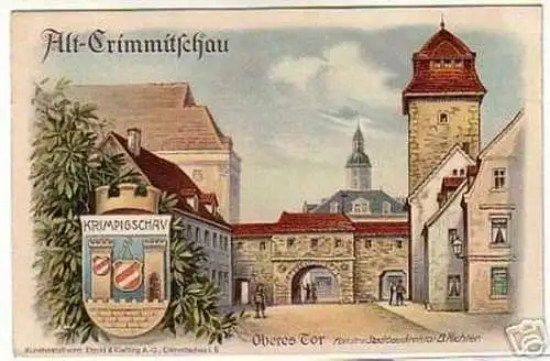 07686 Ak Litho zur Stadtrechtsfeier Crimmitschau 1914