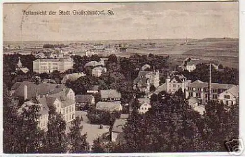 05705 Ak Teilansicht der Stadt Großröhrsdorf in Sa.1925