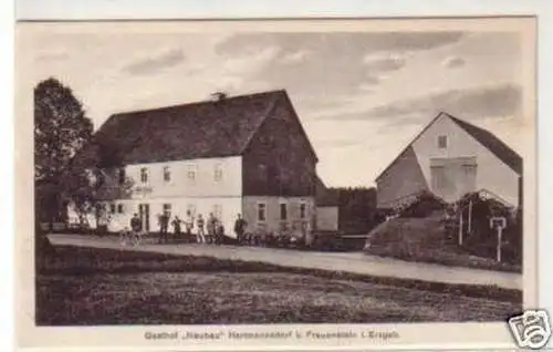 31976 Ak Gasthof "Neubau" Hartmannsdorf bei Frauenstein