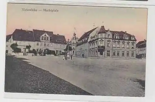 39087 Ak Siebenlehn Marktplatz um 1910