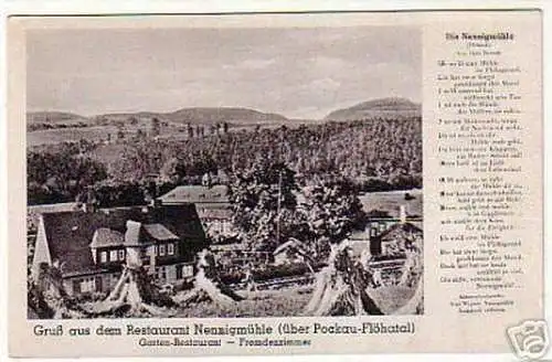 10149 Ak Gruß aus dem Restaurant Nennigmühle um 1940