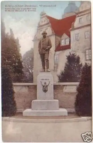 25247 Ak Wermsdorf König Albert Denkmal 1909